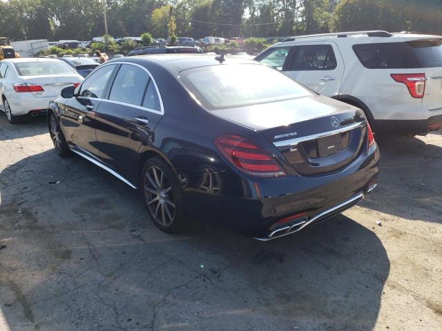 WDDUG8JB0KA467496 - 2019 MERCEDES-BENZ S 63 AMG 4MATIC BLUE photo 2