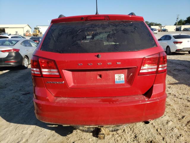 3C4PDCAB9HT581937 - 2017 DODGE JOURNEY SE RED photo 6