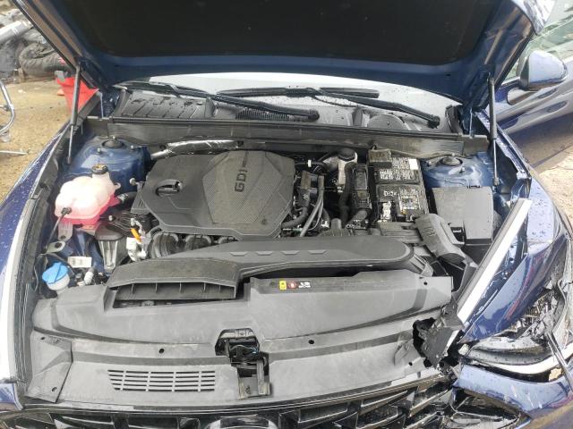 5NPEF4JA7MH096432 - 2021 HYUNDAI SONATA SEL BLUE photo 11