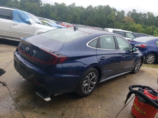 5NPEF4JA7MH096432 - 2021 HYUNDAI SONATA SEL BLUE photo 3