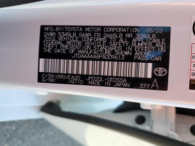 JTDAAAAA6PA009613 - 2023 TOYOTA MIRAI XLE WHITE photo 12