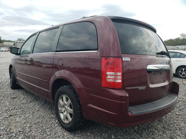 2A8HR54P18R815119 - 2008 CHRYSLER TOWN & COU TOURING BURGUNDY photo 2