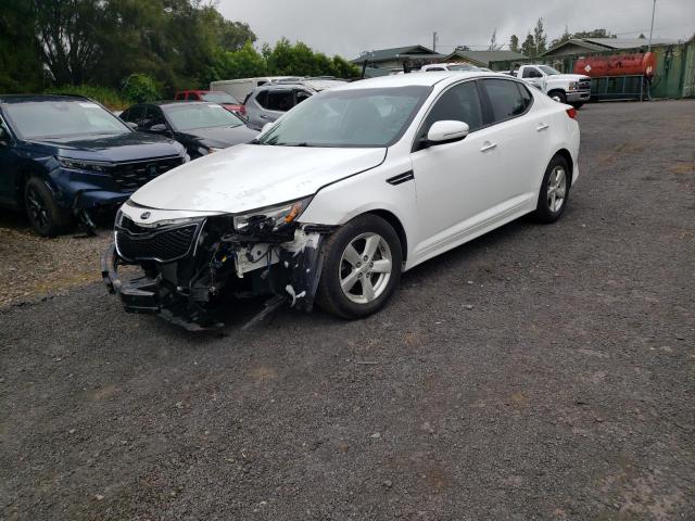 KNAGM4A78F5650256 - 2015 KIA OPTIMA LX WHITE photo 1