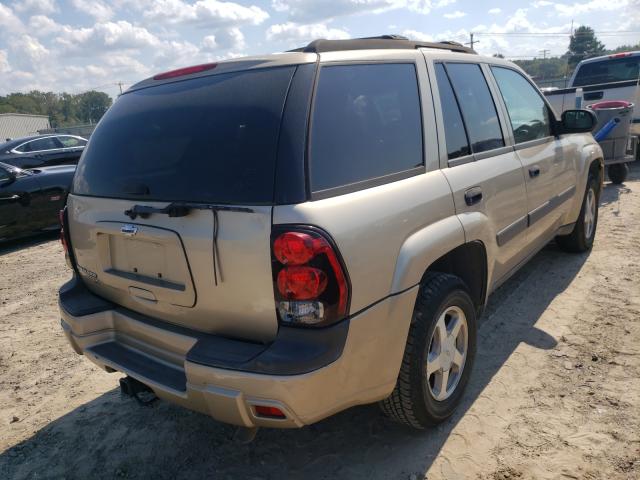 1GNDT13S652225487 - 2005 CHEVROLET TRAILBLAZE LS GOLD photo 4