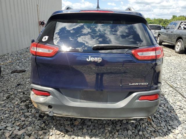 1C4PJLDS8EW302360 - 2014 JEEP CHEROKEE LIMITED BLUE photo 6