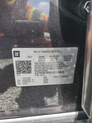 1GYKNCRSXJZ170972 - 2018 CADILLAC XT5 LUXURY GRAY photo 13