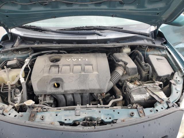 2T1BU4EE1AC332948 - 2010 TOYOTA COROLLA BASE BLUE photo 11
