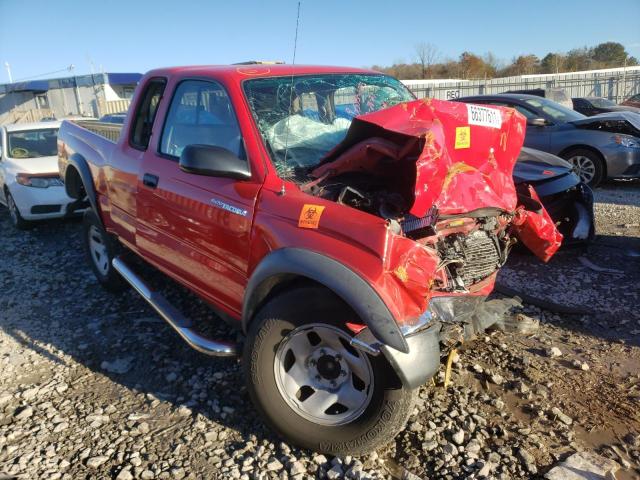 5TESM92N02Z109569 - 2002 TOYOTA TACOMA XTRACAB PRERUNNER წითელი ფოტო 1