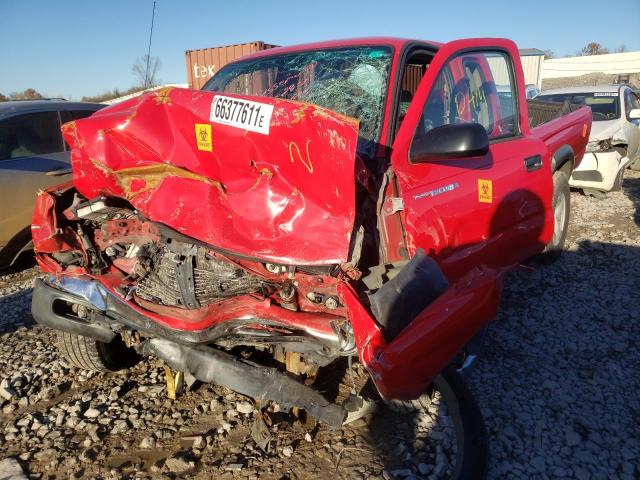 5TESM92N02Z109569 - 2002 TOYOTA TACOMA XTRACAB PRERUNNER წითელი ფოტო 2