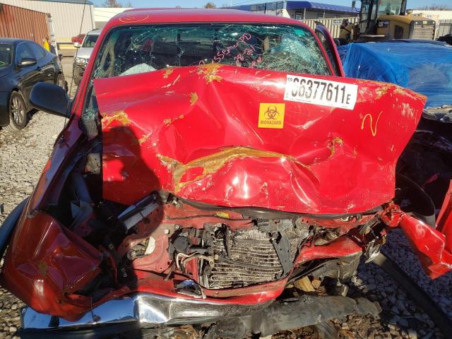 5TESM92N02Z109569 - 2002 TOYOTA TACOMA XTRACAB PRERUNNER წითელი ფოტო 7
