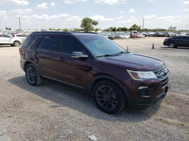 1FM5K7D87KGB07240 - 2019 FORD EXPLORER XLT MAROON photo 4