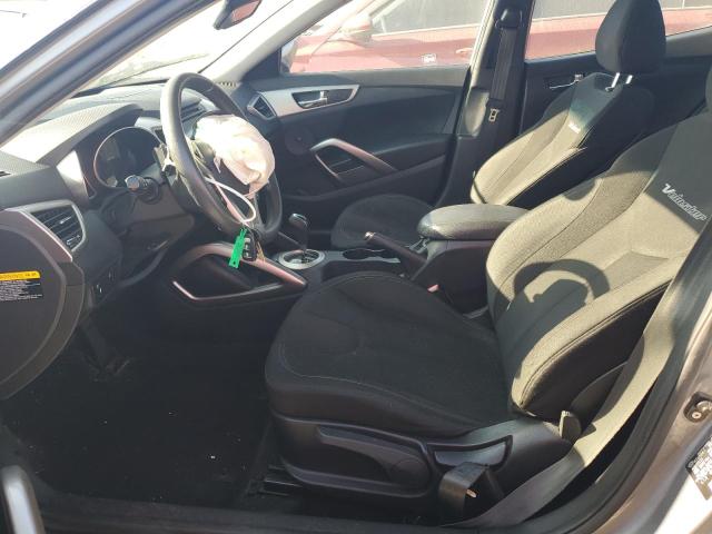 KMHTC6AD7CU028864 - 2012 HYUNDAI VELOSTER GRAY photo 7