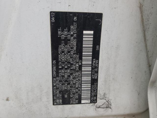 JTLZE4FE0CJ016351 - 2012 TOYOTA SCION XB WHITE photo 13