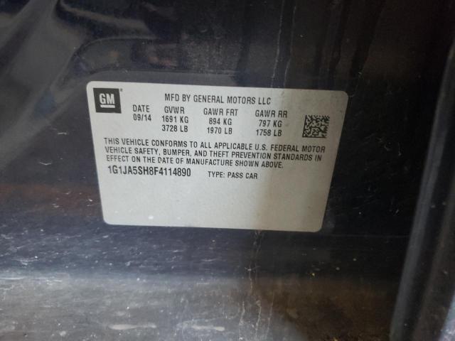 1G1JA5SH8F4114890 - 2015 CHEVROLET SONIC LS 黑色 照片 12