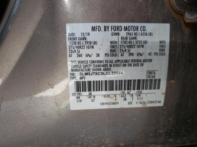 5LM5J7XC9LGL23544 - 2020 LINCOLN AVIATOR RESERVE GOLD photo 13