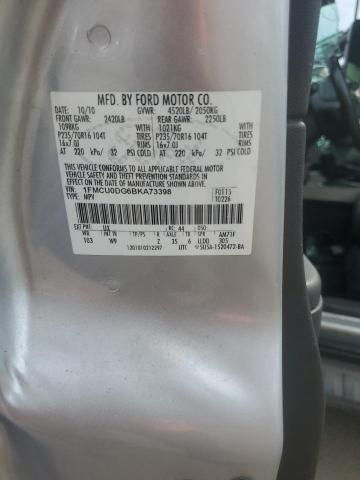 1FMCU0DG6BKA73398 - 2011 FORD ESCAPE XLT 银色 照片 13
