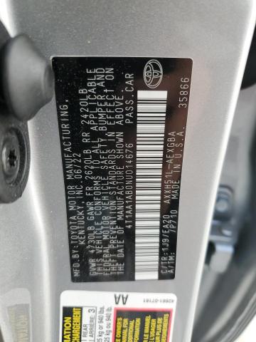 4T1AA1AB0NU014676 - 2022 TOYOTA AVALON XLE Серебристый фото 12