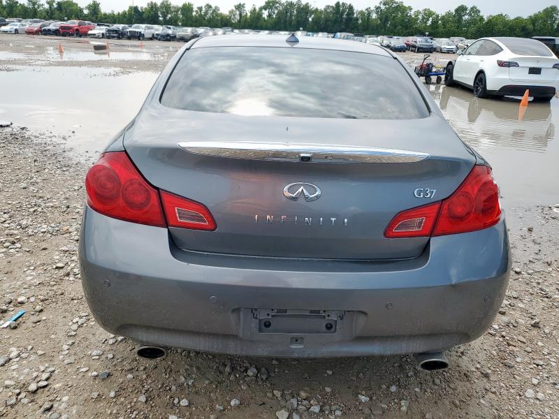 JN1CV6APXDM713826 - 2013 INFINITI G37 BASE GRAY photo 6