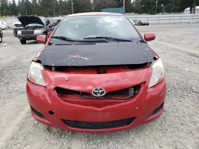 JTDBT923781271090 - 2008 TOYOTA YARIS RED photo 5