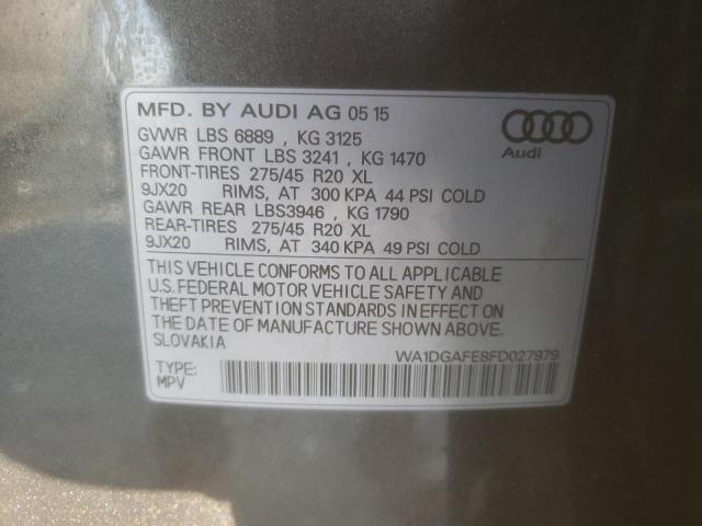 WA1DGAFE8FD027979 - 2015 AUDI Q7 PRESTIGE Boz foto 13