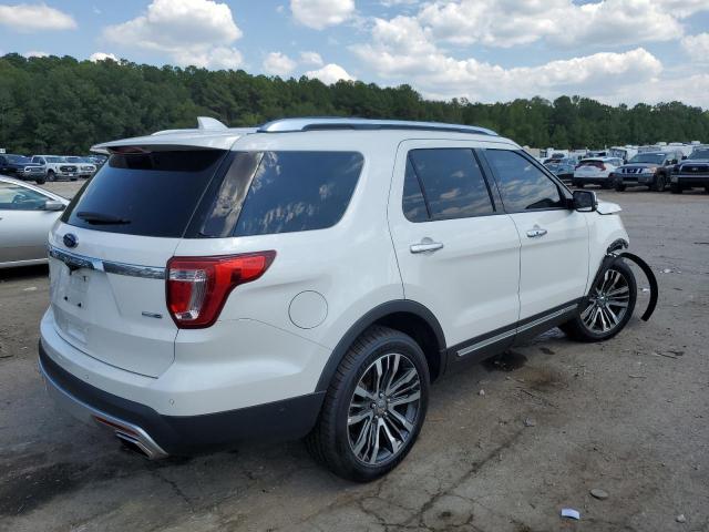 1FM5K8HT6HGA40918 - 2017 FORD EXPLORER PLATINUM WHITE photo 3