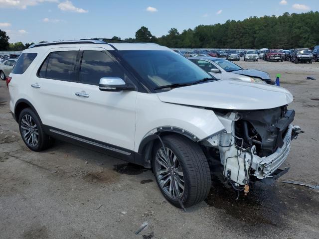 1FM5K8HT6HGA40918 - 2017 FORD EXPLORER PLATINUM WHITE photo 4