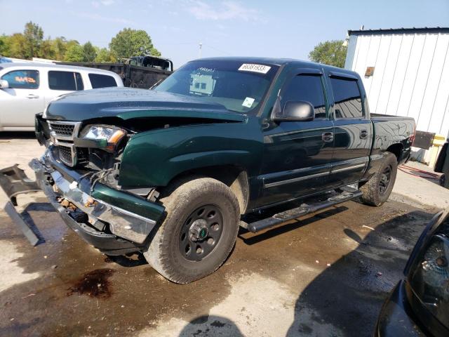 2GCEK13V171118991 - 2007 CHEVROLET SILVERADO K1500 CLASSIC CREW CAB GREEN photo 1