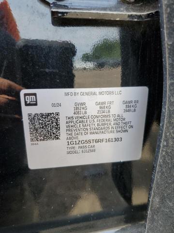 1G1ZG5ST6RF161303 - 2024 CHEVROLET MALIBU RS Negro foto 13