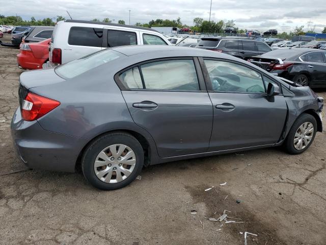 19XFB2F56CE033759 - 2012 HONDA CIVIC LX GRAY photo 3