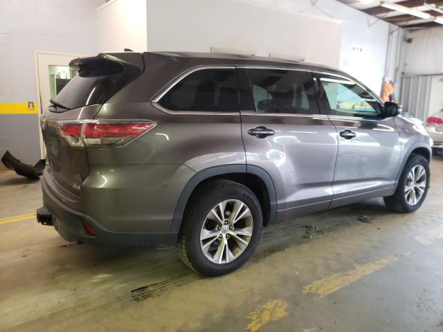 5TDKKRFH0ES025280 - 2014 TOYOTA HIGHLANDER XLE Boz foto 3