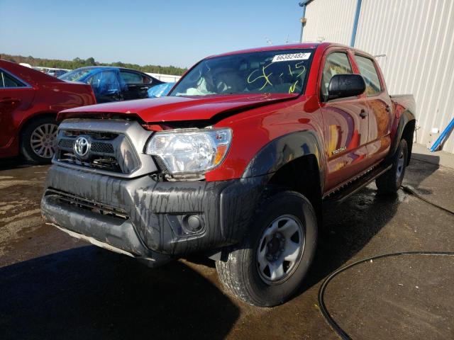 5TFJX4GN8FX044319 - 2015 TOYOTA TACOMA DOUBLE CAB PRERUNNER RED photo 2