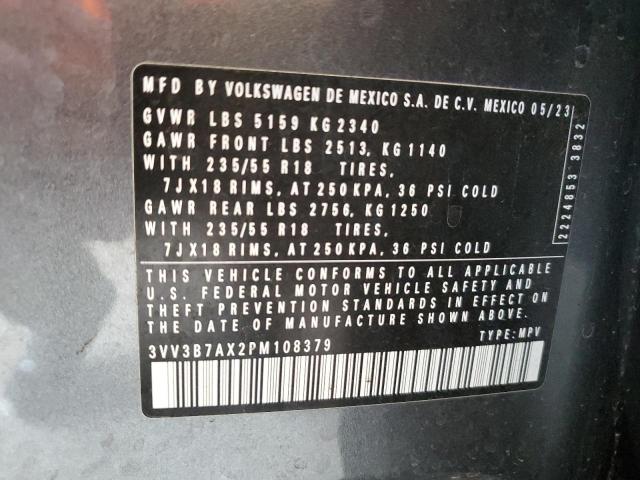 3VV3B7AX2PM108379 - 2023 VOLKSWAGEN TIGUAN SE Boz foto 13