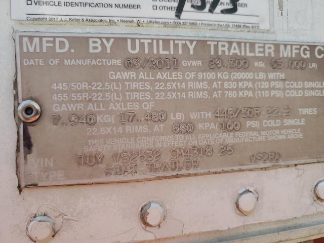 1UYVS2532CM431825 - 2012 UTILITY VS2RA თეთრი ფოტო 10