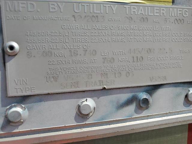 1UYVS2538FM121005 - 2015 UTILITY VS2RA WHITE photo 10