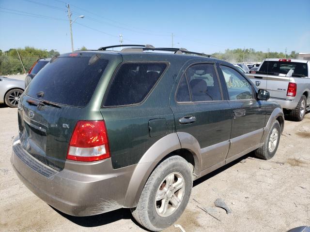 KNDJC733765589201 - 2006 KIA SORENTO EX GREEN photo 3