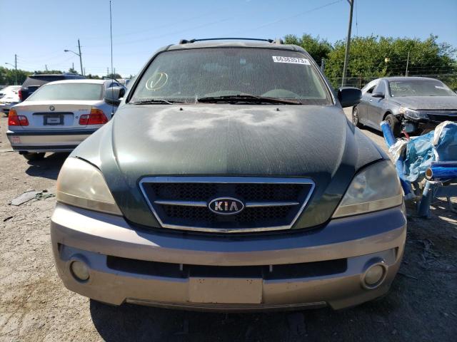 KNDJC733765589201 - 2006 KIA SORENTO EX GREEN photo 5