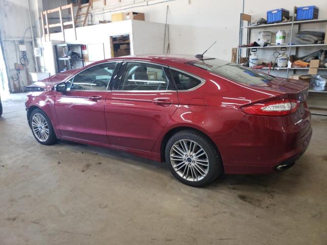 3FA6P0T98GR156075 - 2016 FORD FUSION SE RED photo 2