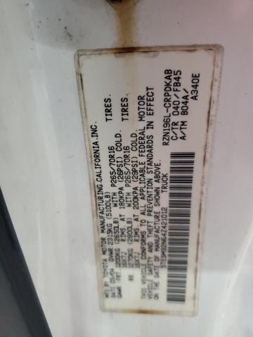 5TESM92N64Z421012 - 2004 TOYOTA TACOMA XTRACAB PRERUNNER 白色 照片 12