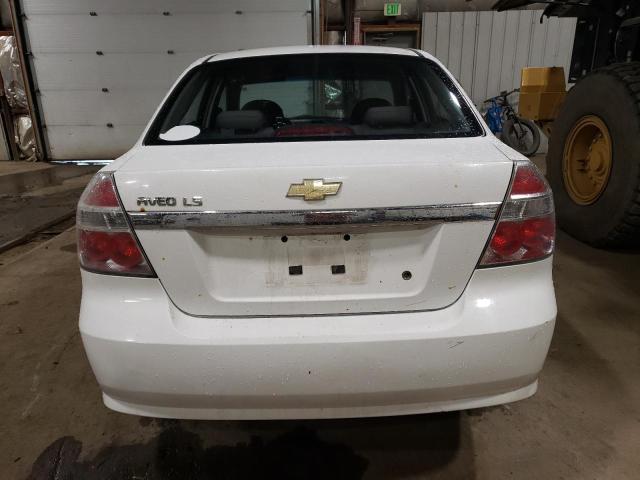 KL1TD56627B056506 - 2007 CHEVROLET AVEO BASE WHITE photo 6