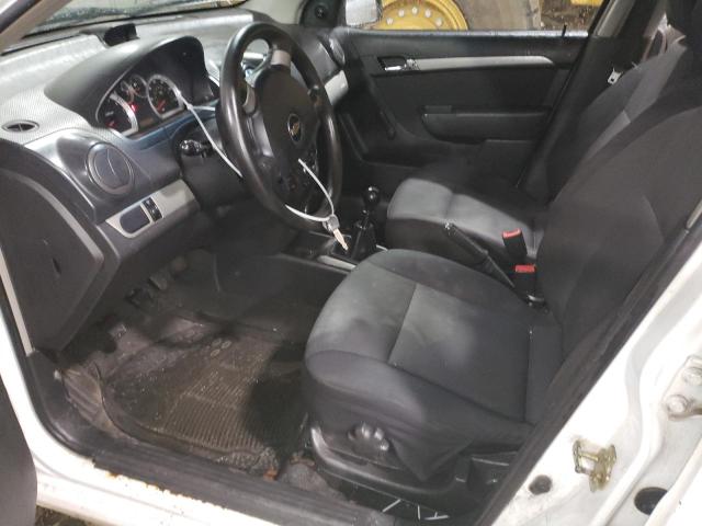 KL1TD56627B056506 - 2007 CHEVROLET AVEO BASE WHITE photo 7