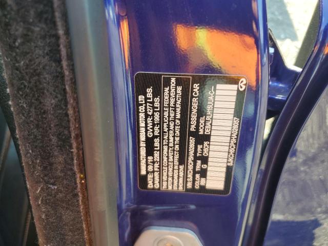 SJKCH5CP5HA026057 - 2017 INFINITI QX30 BASE BLUE photo 12