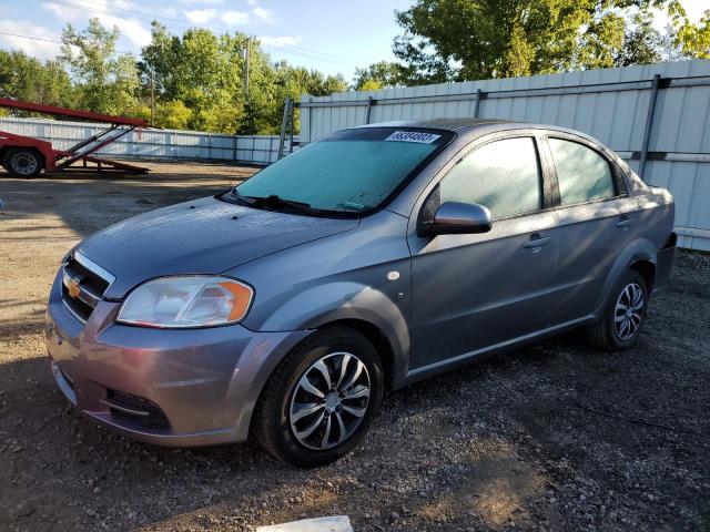 KL1TD56697B111517 - 2007 CHEVROLET AVEO BASE GRAY photo 1