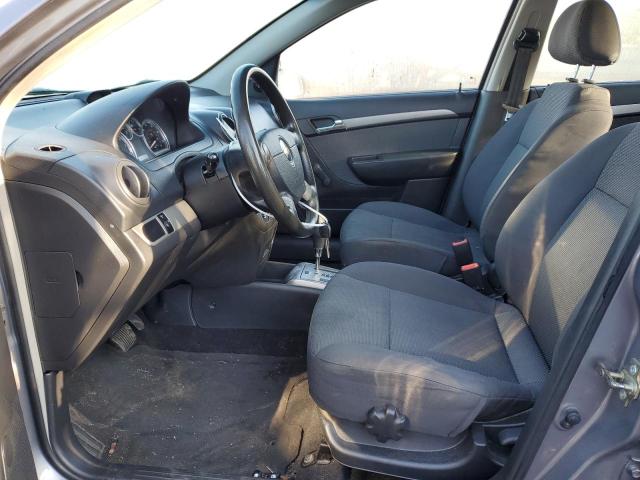 KL1TD56697B111517 - 2007 CHEVROLET AVEO BASE GRAY photo 7