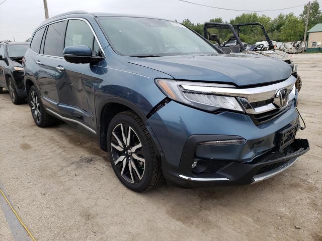 5FNYF6H00KB031147 - 2019 HONDA PILOT ELITE BLUE photo 4