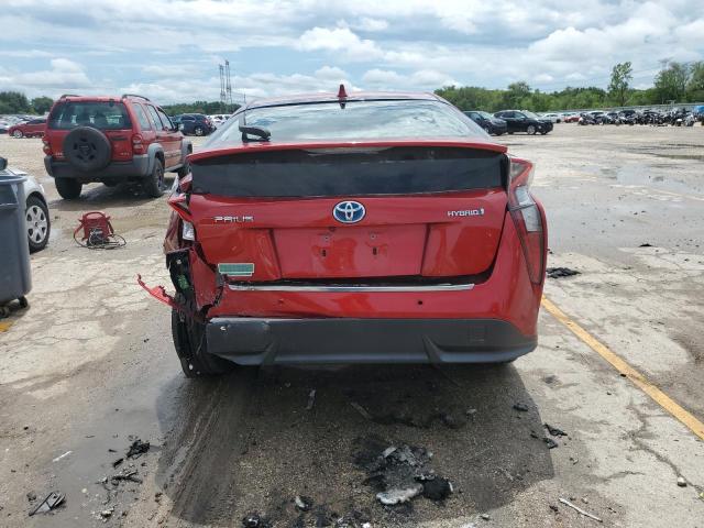 JTDKARFU7H3530772 - 2017 TOYOTA PRIUS 红色 照片 6