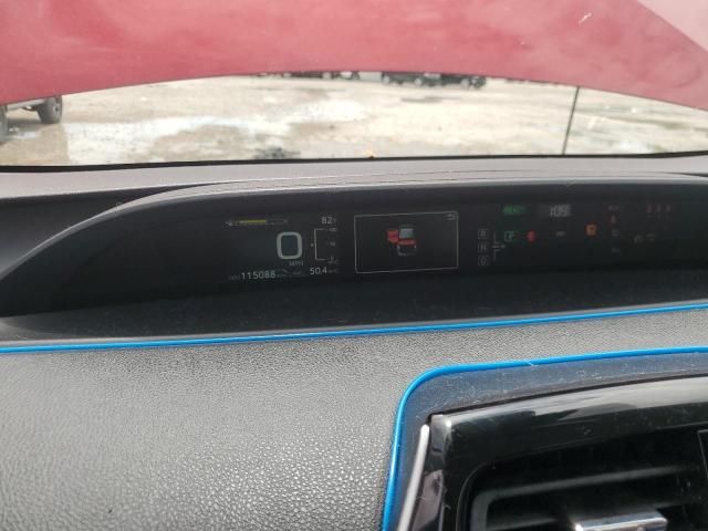 JTDKARFU7H3530772 - 2017 TOYOTA PRIUS 红色 照片 9