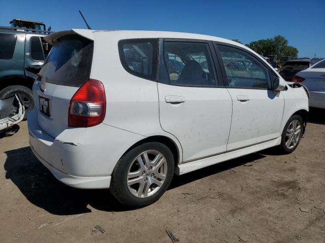 JHMGD38647S041550 - 2007 HONDA FIT S WHITE photo 3