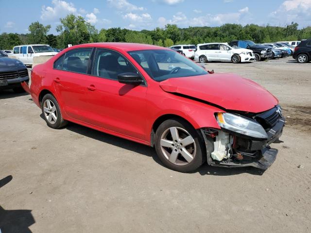 3VW2K7AJ5CM372421 - 2012 VOLKSWAGEN JETTA BASE RED photo 4