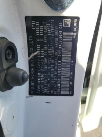 JHMFC1F32JX021819 - 2018 HONDA CIVIC EX თეთრი ფოტო 12