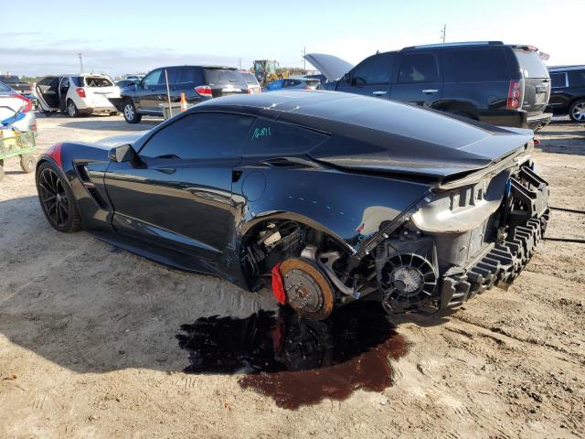 1G1YW2D79H5103672 - 2017 CHEVROLET CORVETTE GRAND SPORT 1LT BLACK photo 2